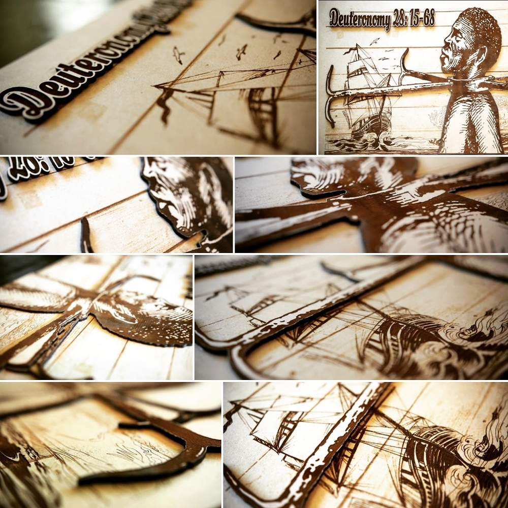 3D Wooden Black African Artwork